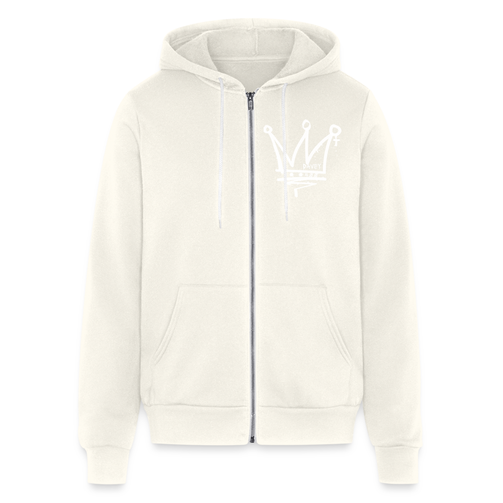 CyclePath by Davey Bella + Canvas Unisex Full Zip Hoodie - vintage white