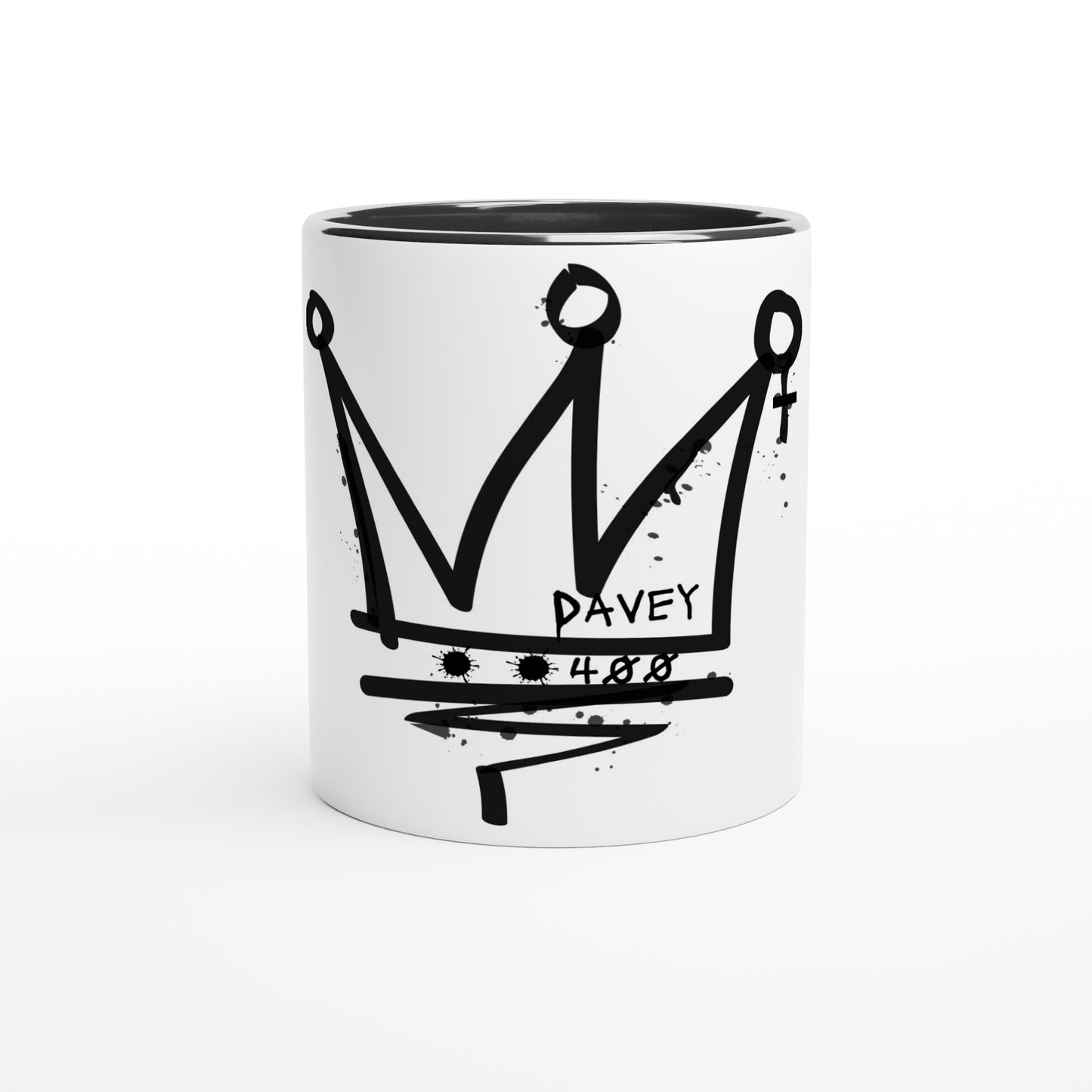 CyclePath by Davey Black & White 11oz Ceramic Mug