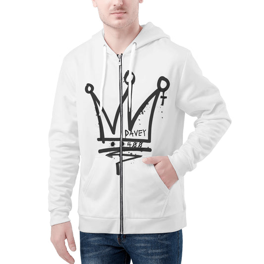CyclePath All Over Print Zip Up Hoodie