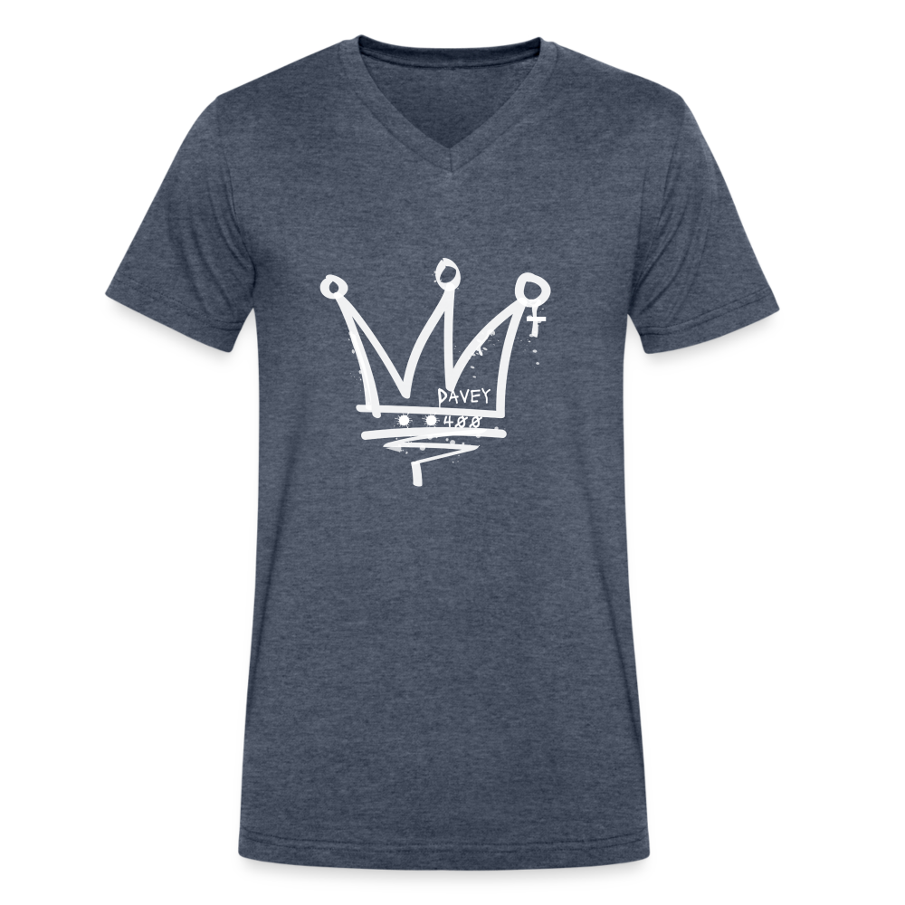 CyclePath by Davey Men's V-Neck T-Shirt - heather navy