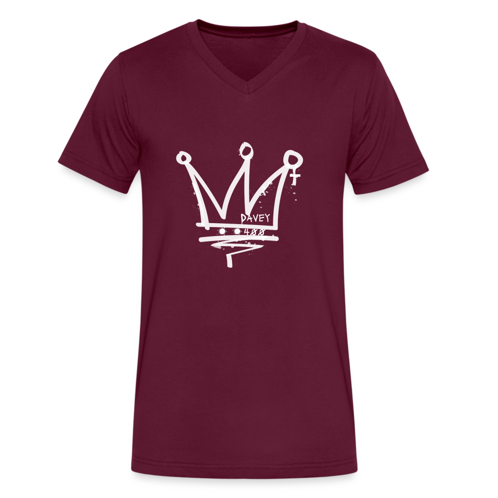 CyclePath by Davey Men's V-Neck T-Shirt - maroon