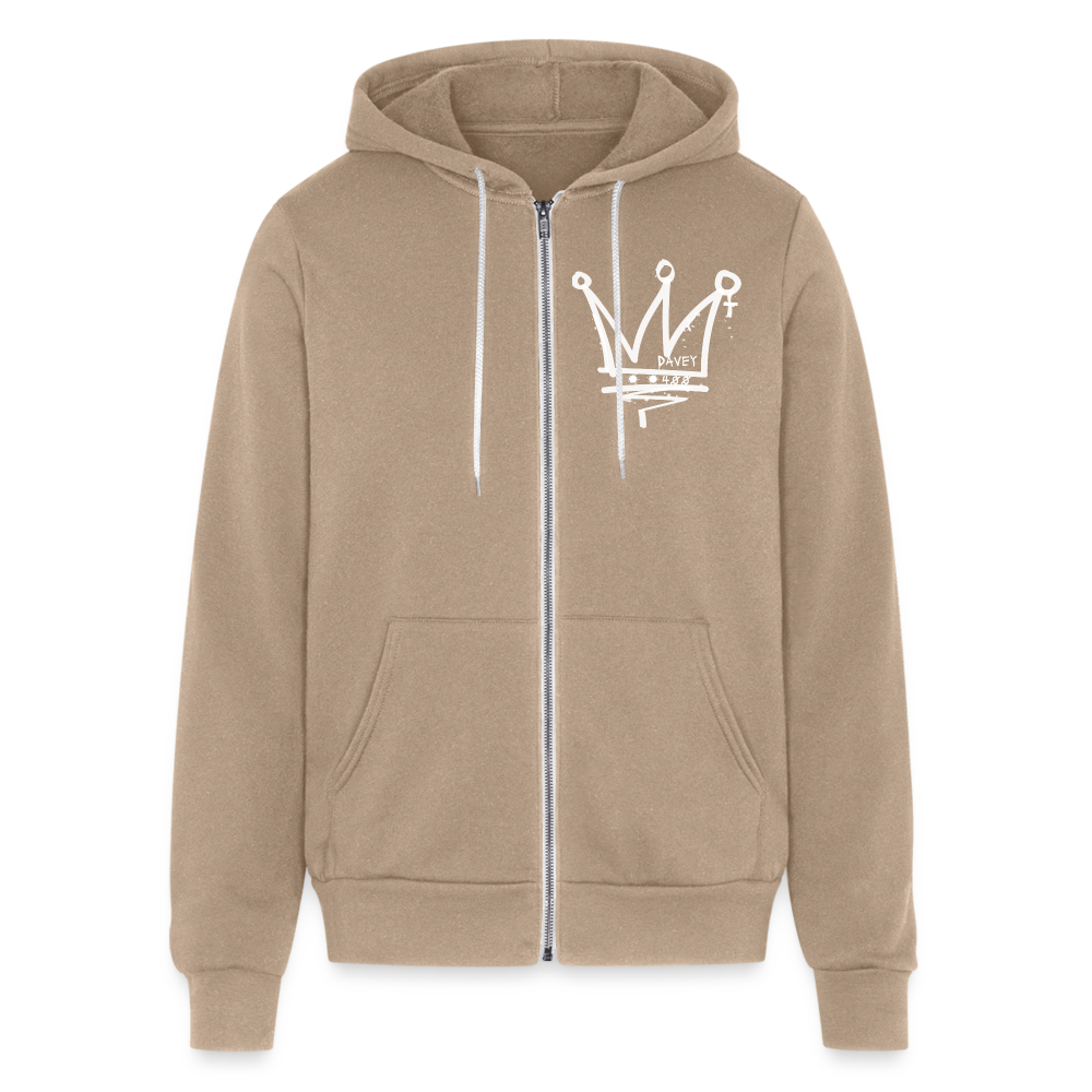 CyclePath by Davey Bella + Canvas Unisex Full Zip Hoodie - tan