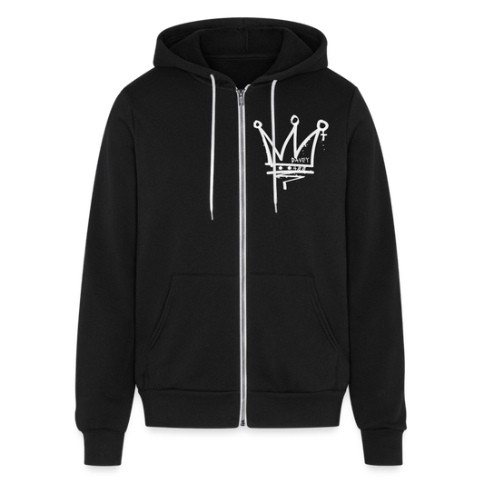 CyclePath by Davey Bella + Canvas Unisex Full Zip Hoodie - black