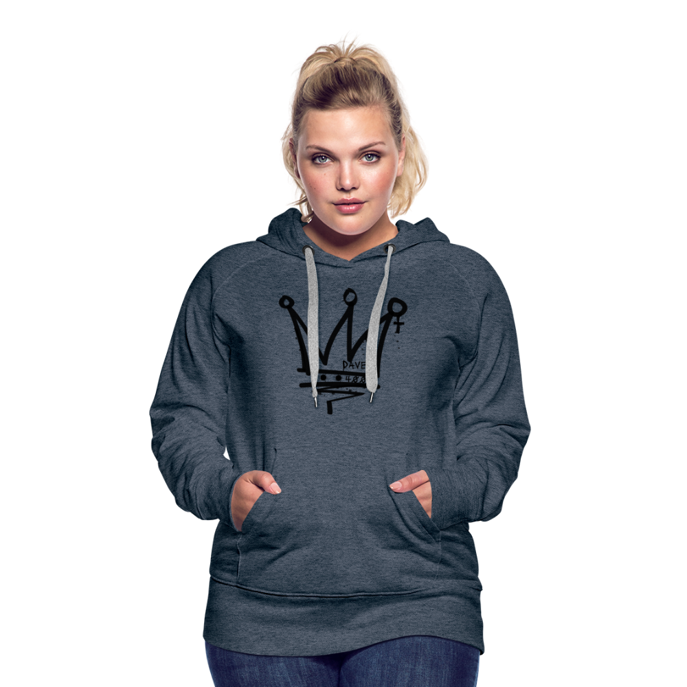 CyclePath Women’s Premium Hoodie 2.0 - heather denim