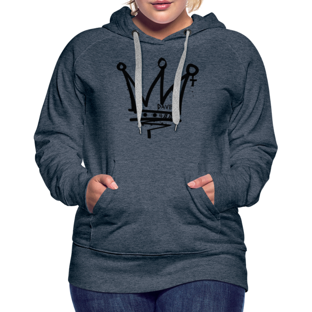CyclePath Women’s Premium Hoodie 2.0 - heather denim