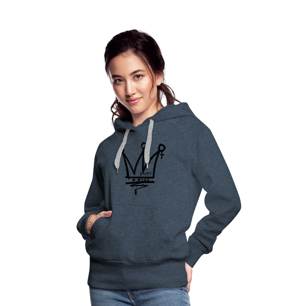 CyclePath Women’s Premium Hoodie 2.0 - heather denim