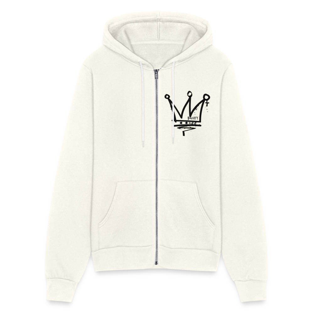 CyclePath Bella + Canvas Unisex Full Zip Hoodie - vintage white