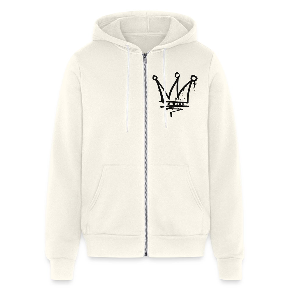 CyclePath Bella + Canvas Unisex Full Zip Hoodie - vintage white