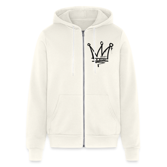CyclePath Bella + Canvas Unisex Full Zip Hoodie - vintage white