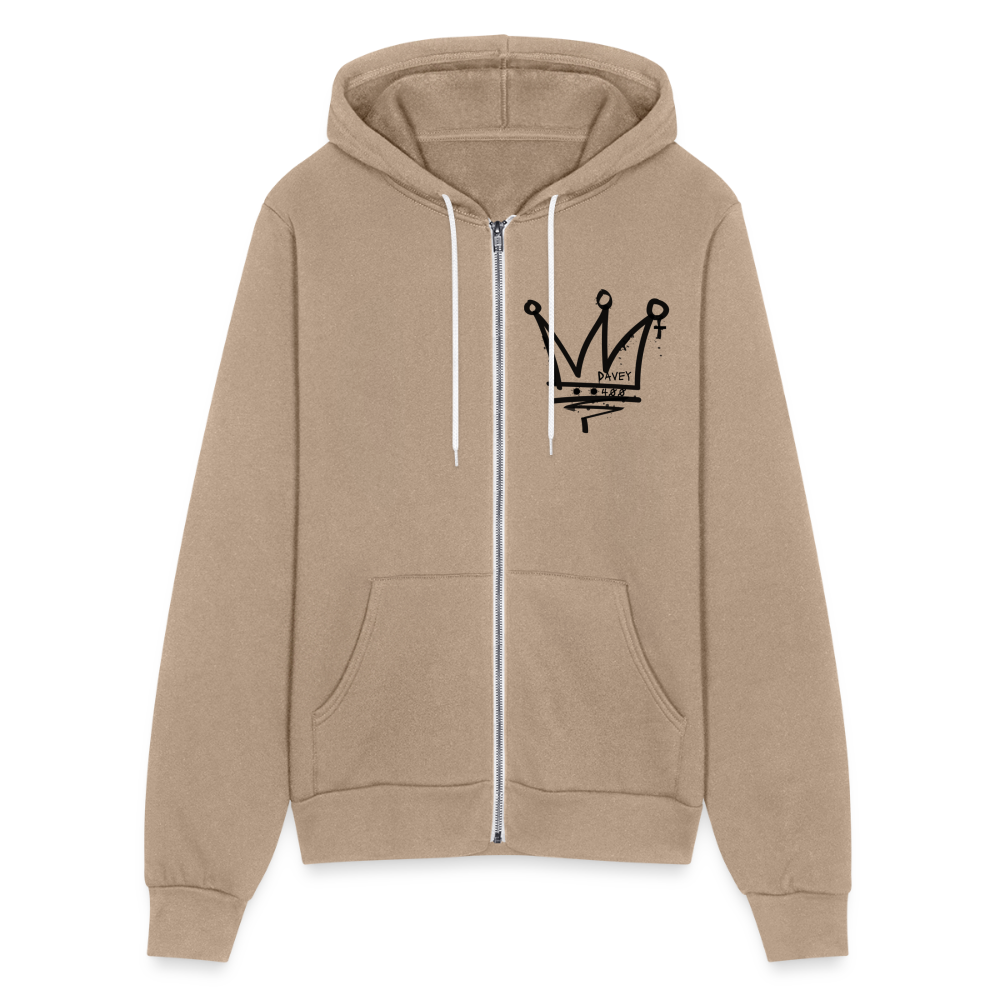CyclePath Bella + Canvas Unisex Full Zip Hoodie - tan