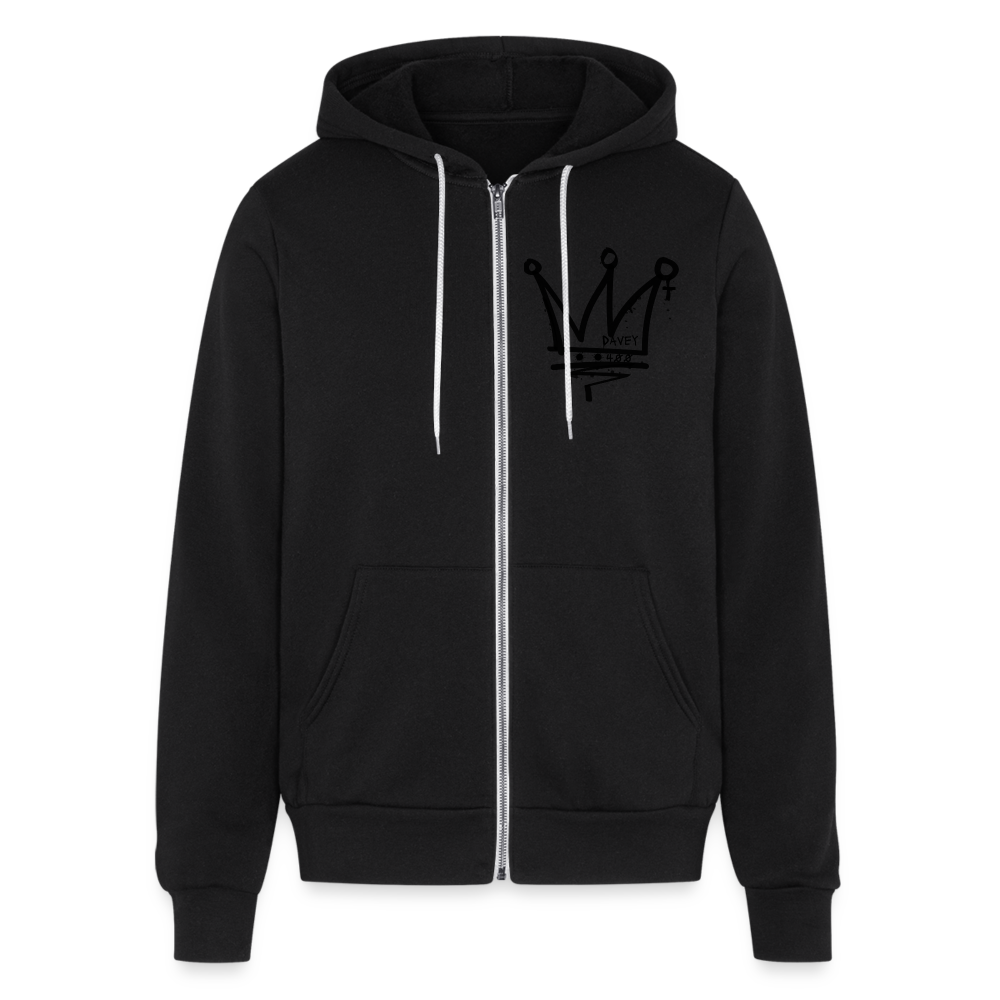 CyclePath Bella + Canvas Unisex Full Zip Hoodie - black