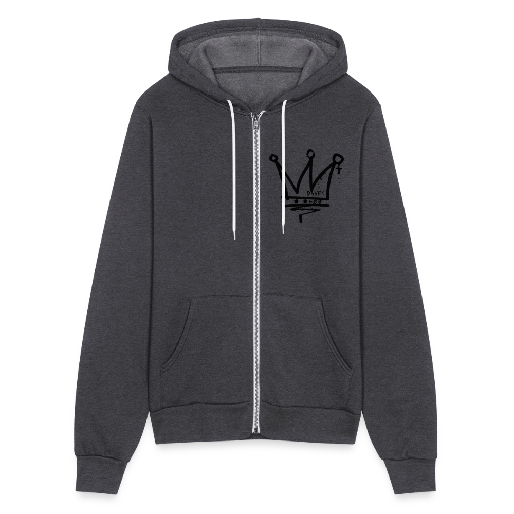CyclePath Bella + Canvas Unisex Full Zip Hoodie - charcoal grey