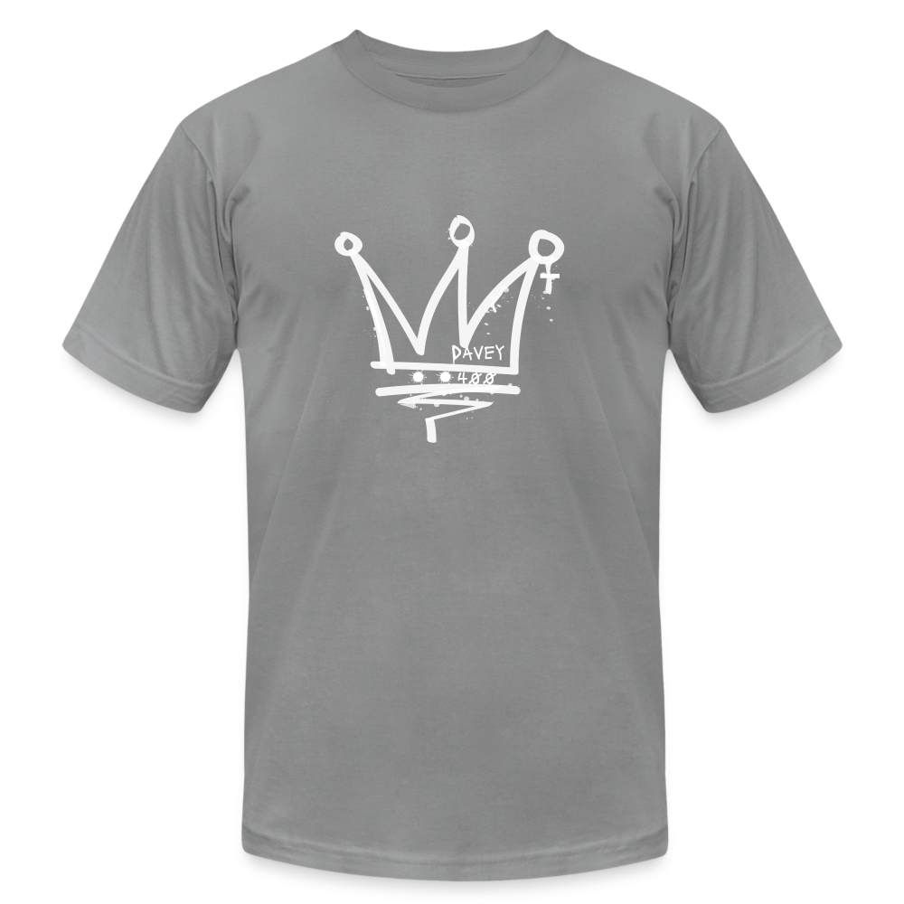 CyclePath Unisex Jersey T-Shirt by Bella + Canvas (White Logo) - slate