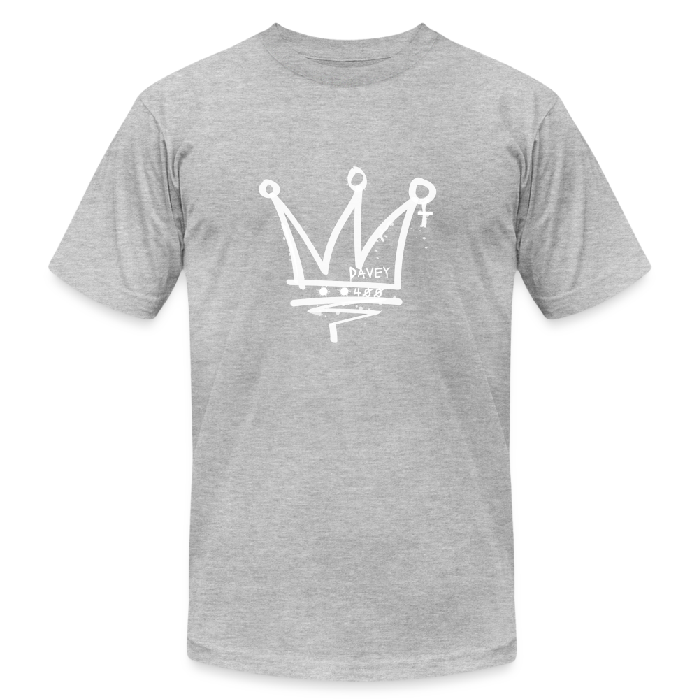 CyclePath Unisex Jersey T-Shirt by Bella + Canvas (White Logo) - heather gray