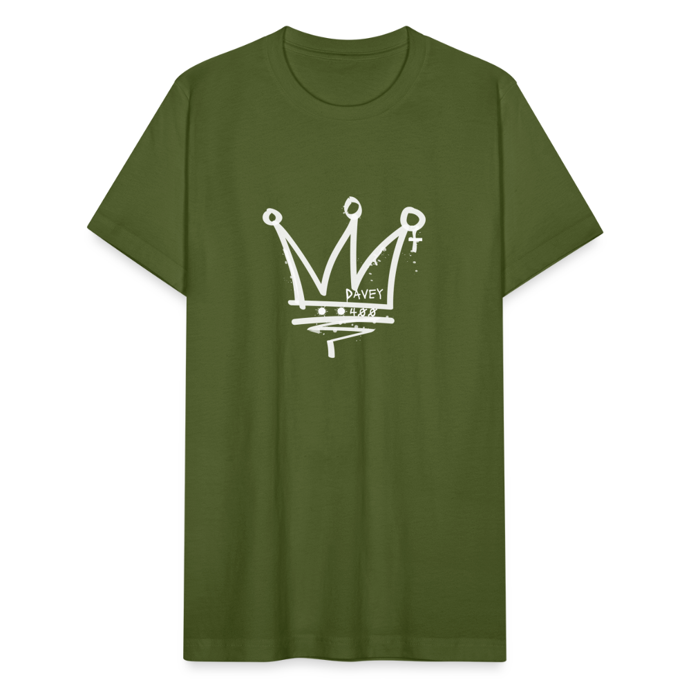 CyclePath Unisex Jersey T-Shirt by Bella + Canvas (White Logo) - olive