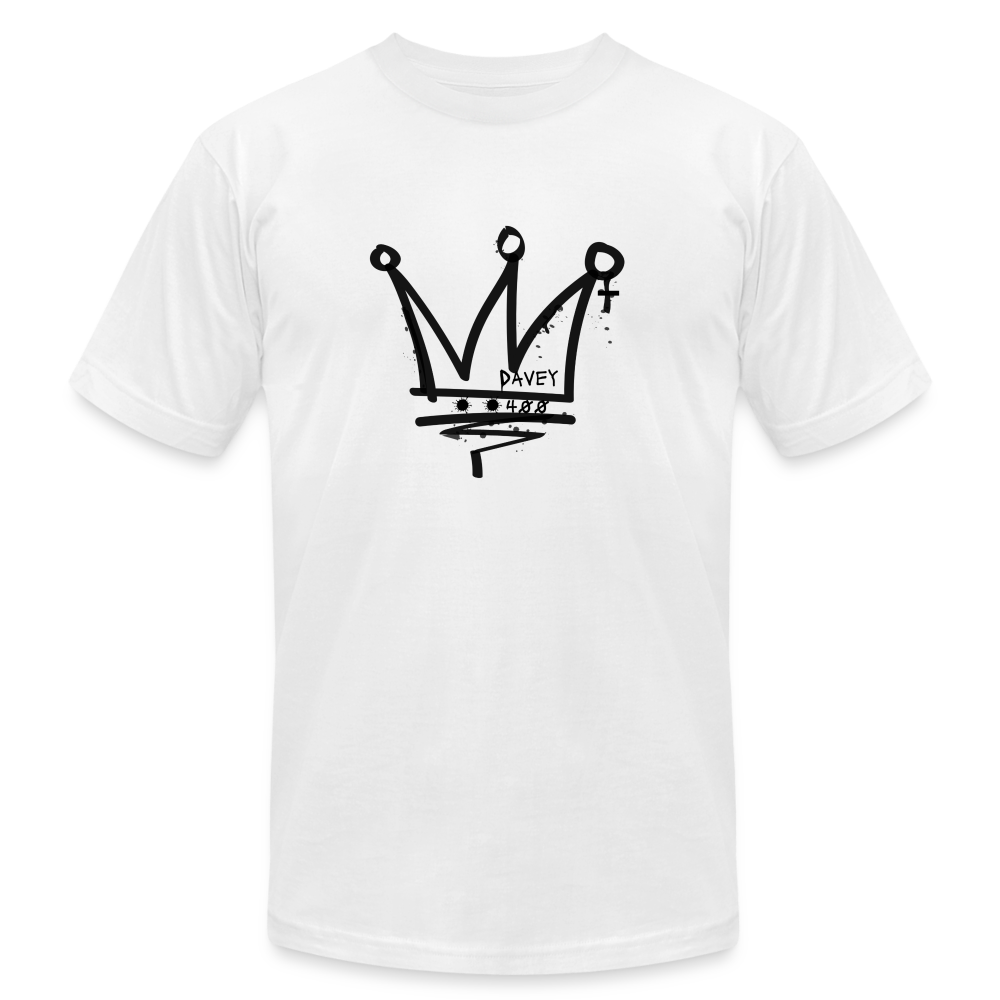 CyclePath Unisex Jersey T-Shirt by Bella + Canvas (Black Logo) - white