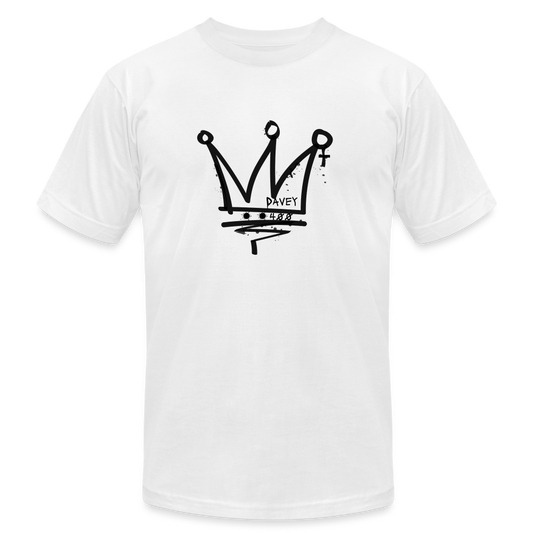 CyclePath Unisex Jersey T-Shirt by Bella + Canvas (Black Logo) - white