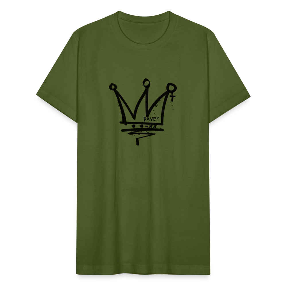 CyclePath Unisex Jersey T-Shirt by Bella + Canvas (Black Logo) - olive