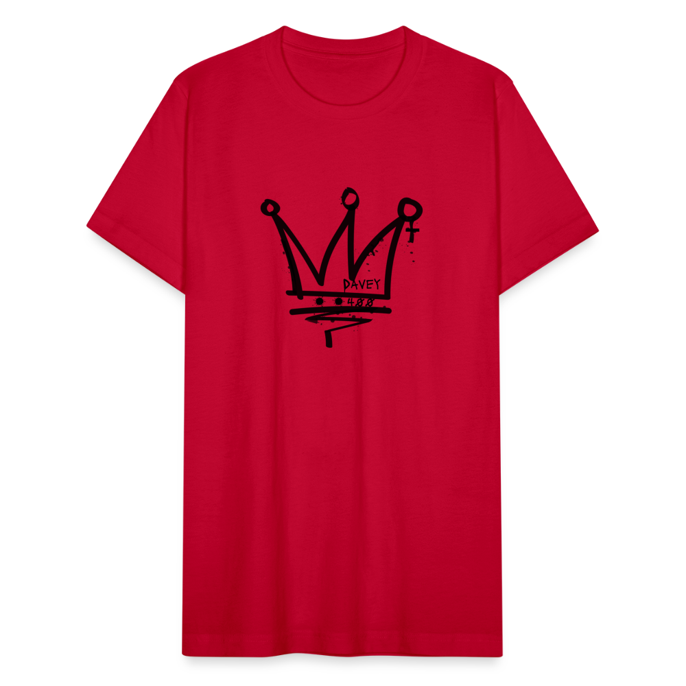 CyclePath Unisex Jersey T-Shirt by Bella + Canvas (Black Logo) - red
