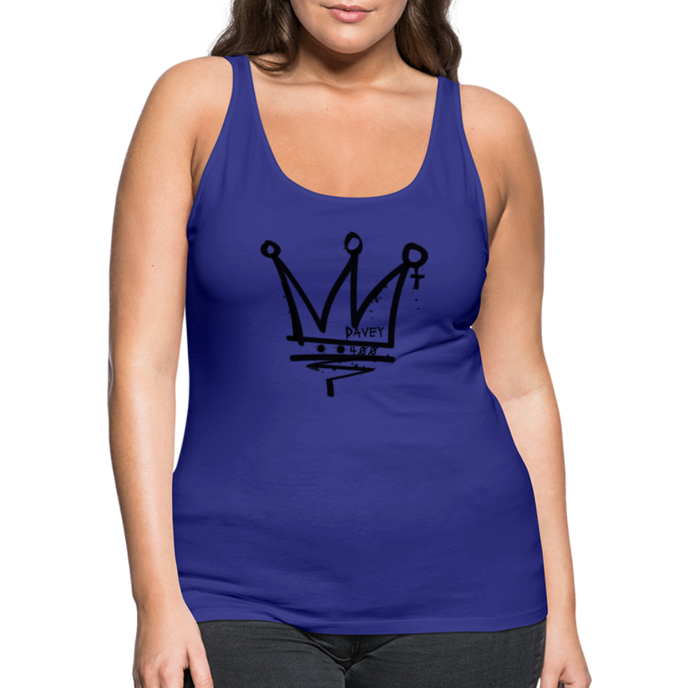 CyclePath Women’s Premium Tank Top (Black Logo) - royal blue