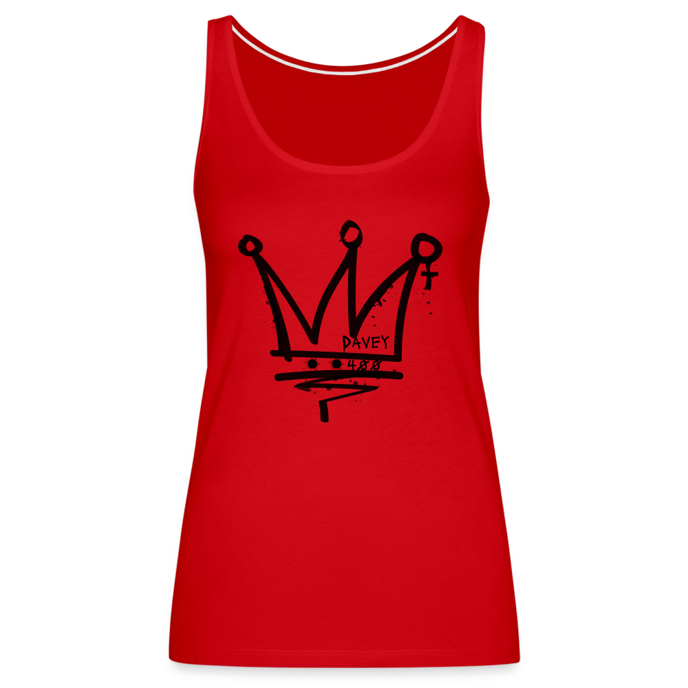 CyclePath Women’s Premium Tank Top (Black Logo) - red