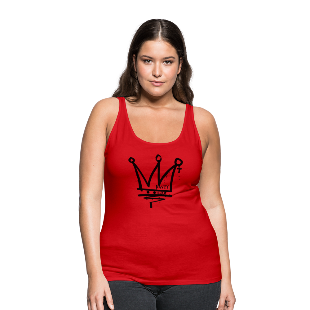 CyclePath Women’s Premium Tank Top (Black Logo) - red