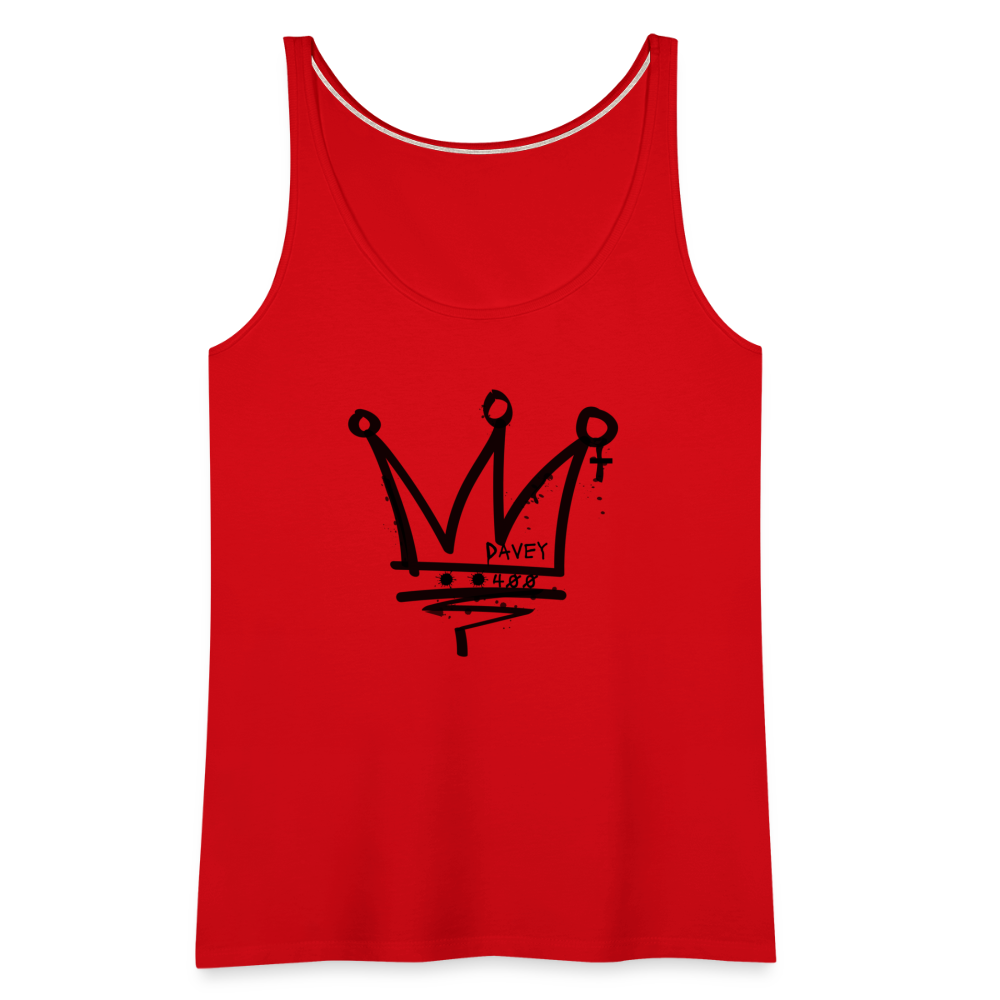 CyclePath Women’s Premium Tank Top (Black Logo) - red