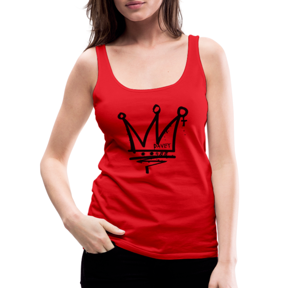 CyclePath Women’s Premium Tank Top (Black Logo) - red