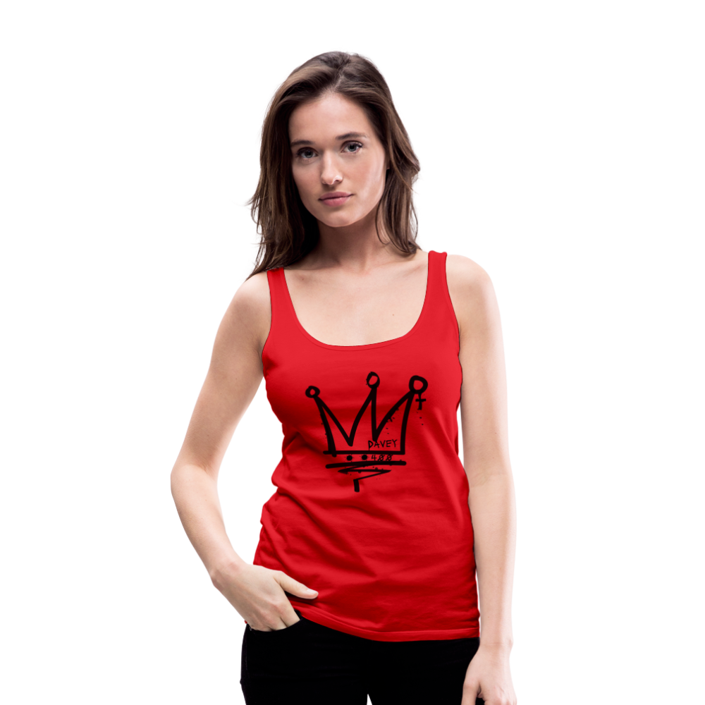 CyclePath Women’s Premium Tank Top (Black Logo) - red