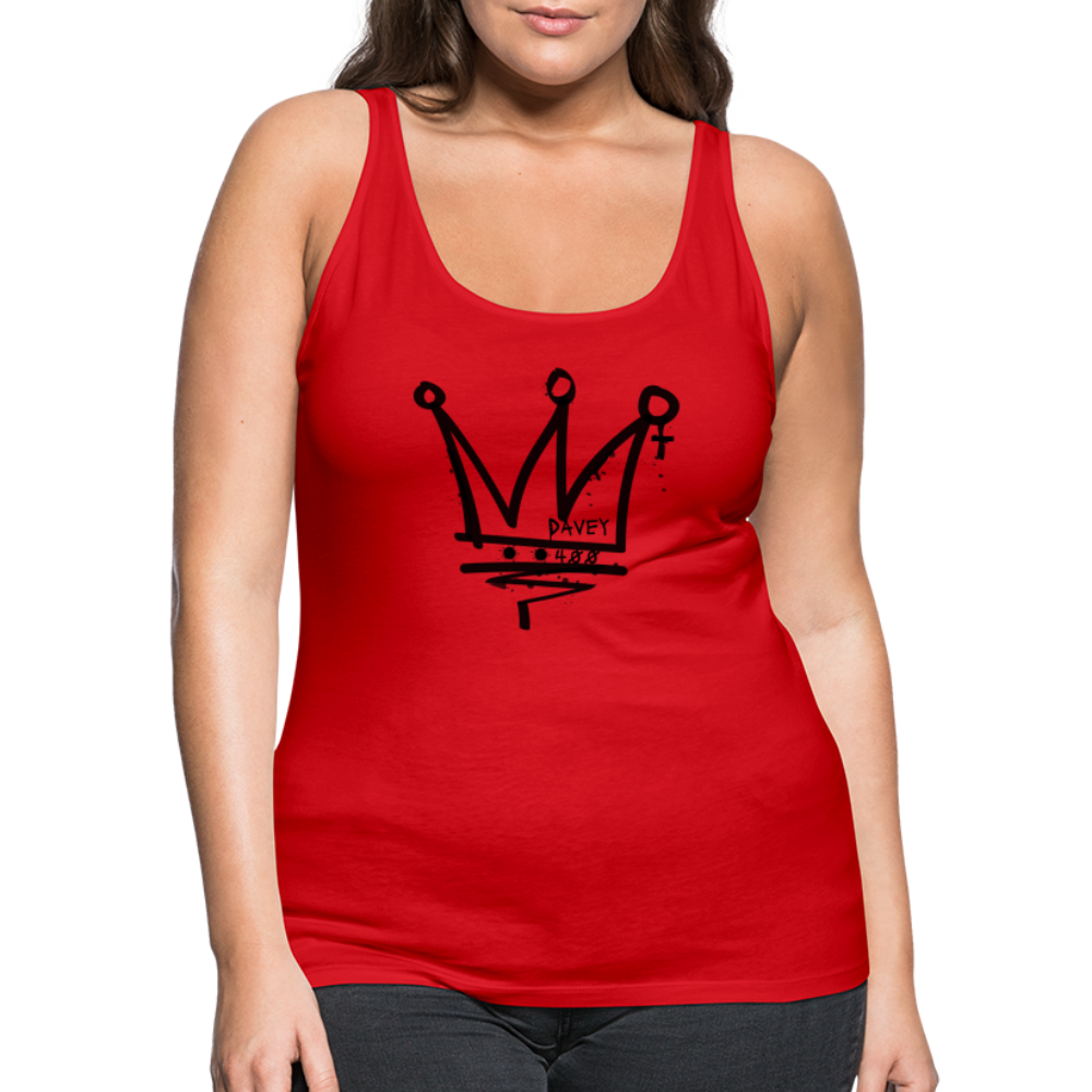 CyclePath Women’s Premium Tank Top (Black Logo) - red