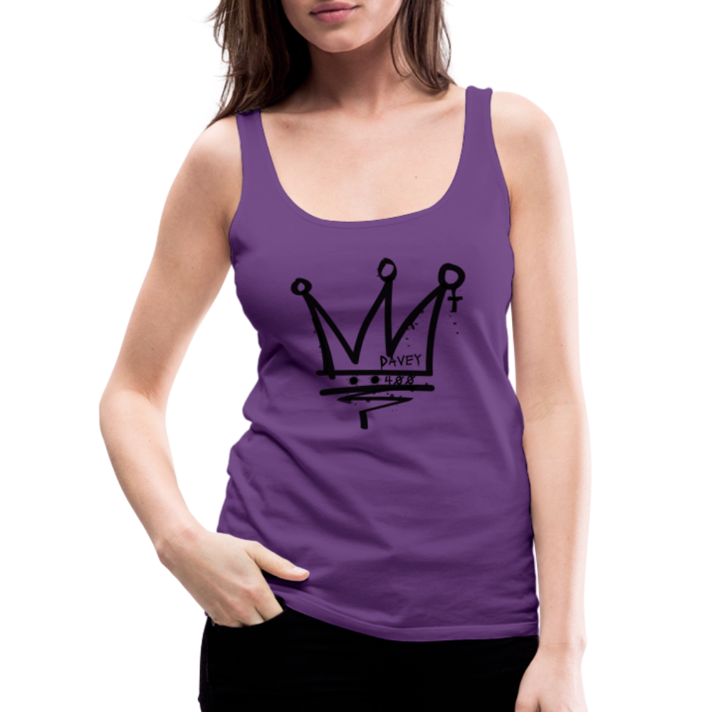 CyclePath Women’s Premium Tank Top (Black Logo) - purple