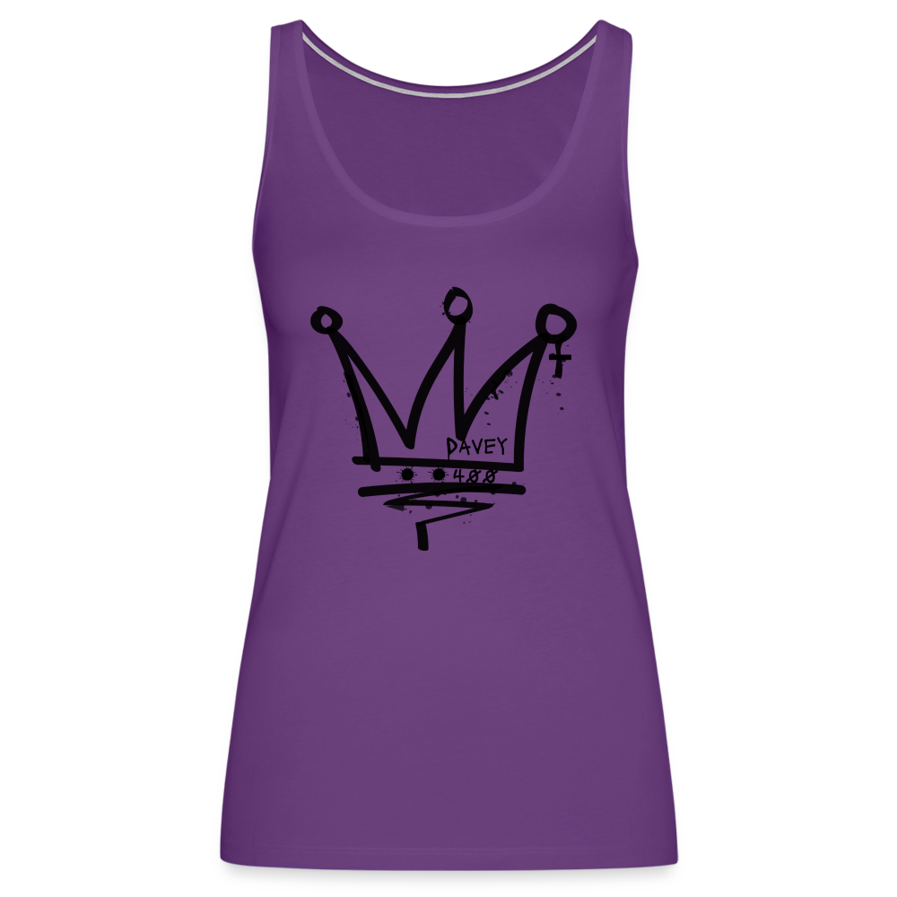 CyclePath Women’s Premium Tank Top (Black Logo) - purple