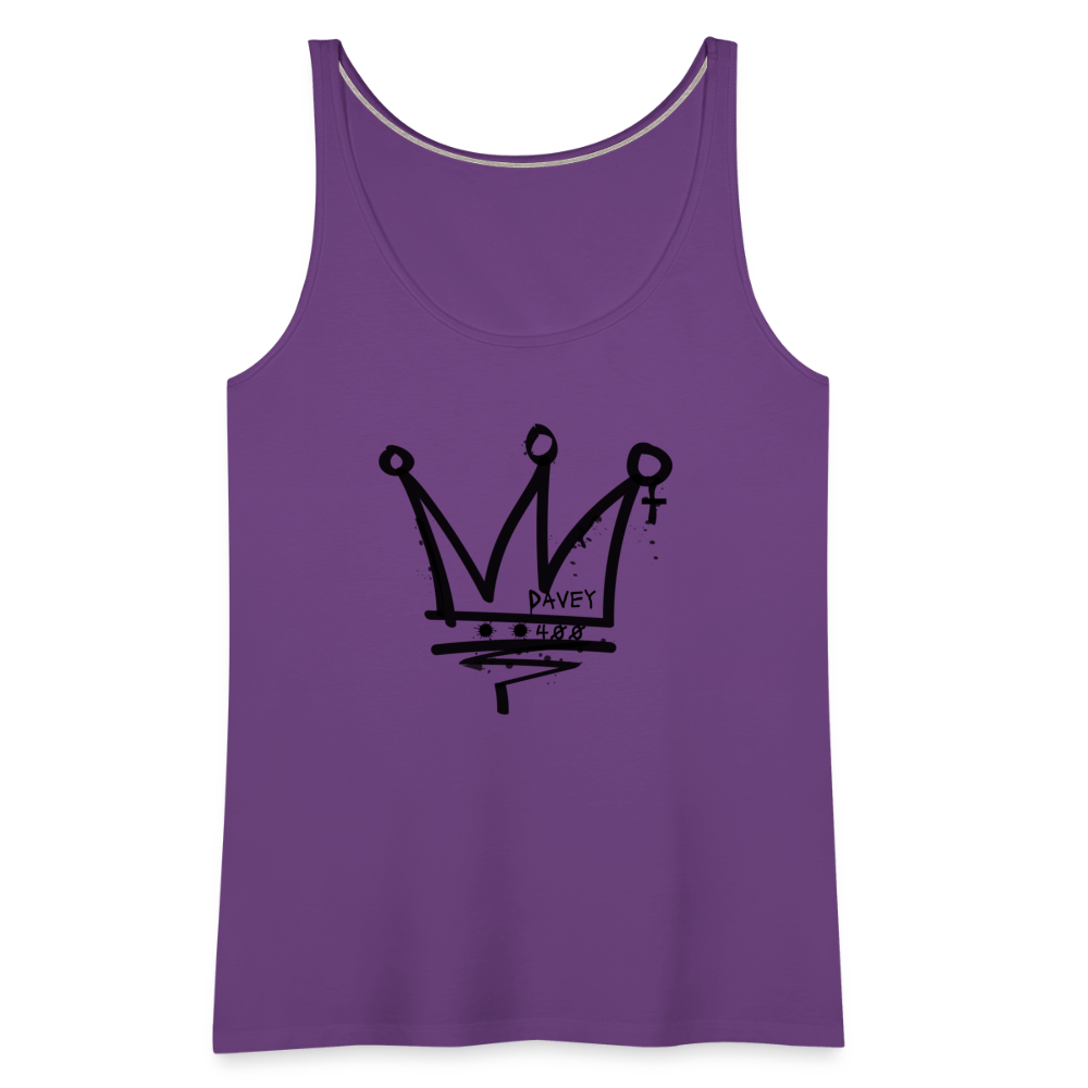 CyclePath Women’s Premium Tank Top (Black Logo) - purple