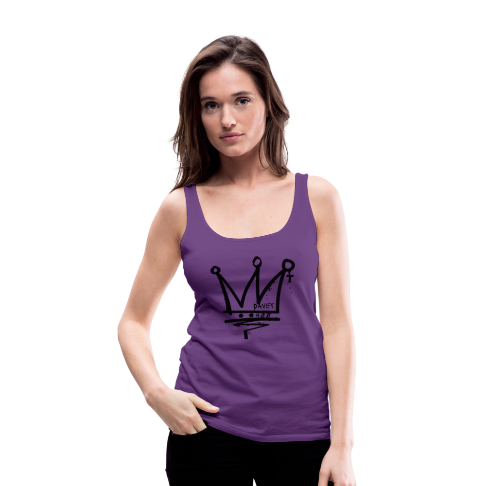 CyclePath Women’s Premium Tank Top (Black Logo) - purple