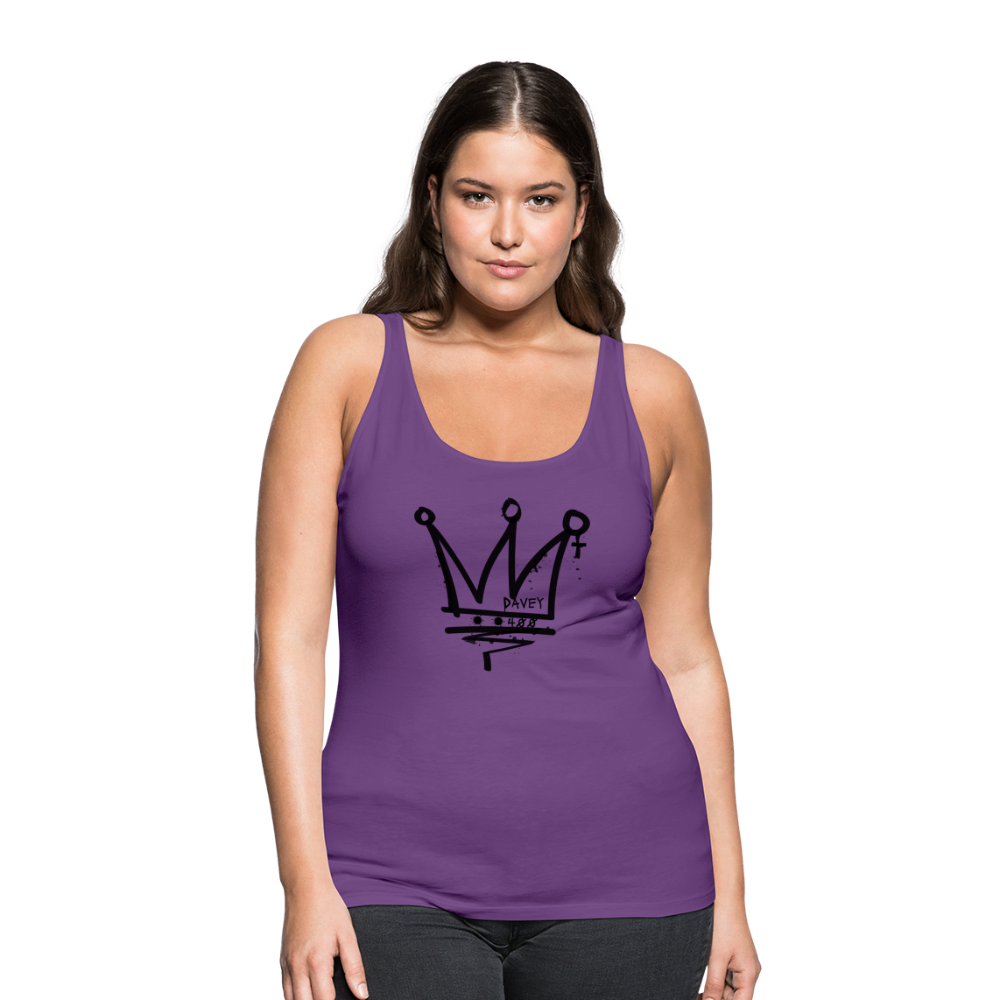 CyclePath Women’s Premium Tank Top (Black Logo) - purple