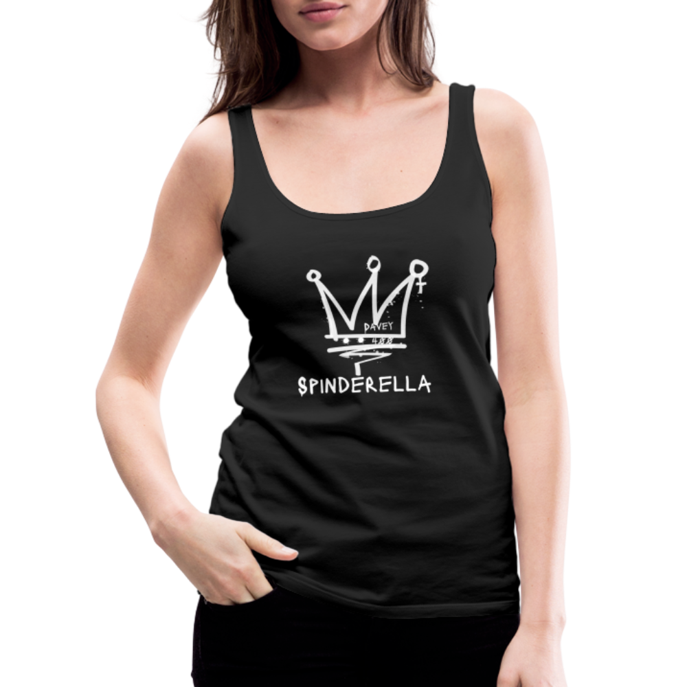 CyclePath Women’s Premium Tank Top (White Logo) - black