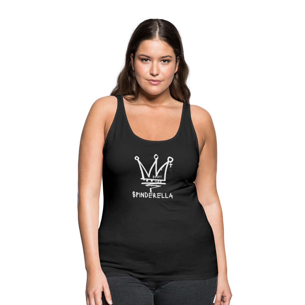 CyclePath Women’s Premium Tank Top (White Logo) - black