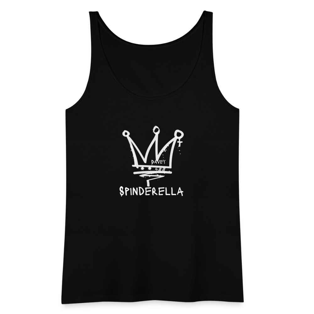 CyclePath Women’s Premium Tank Top (White Logo) - black