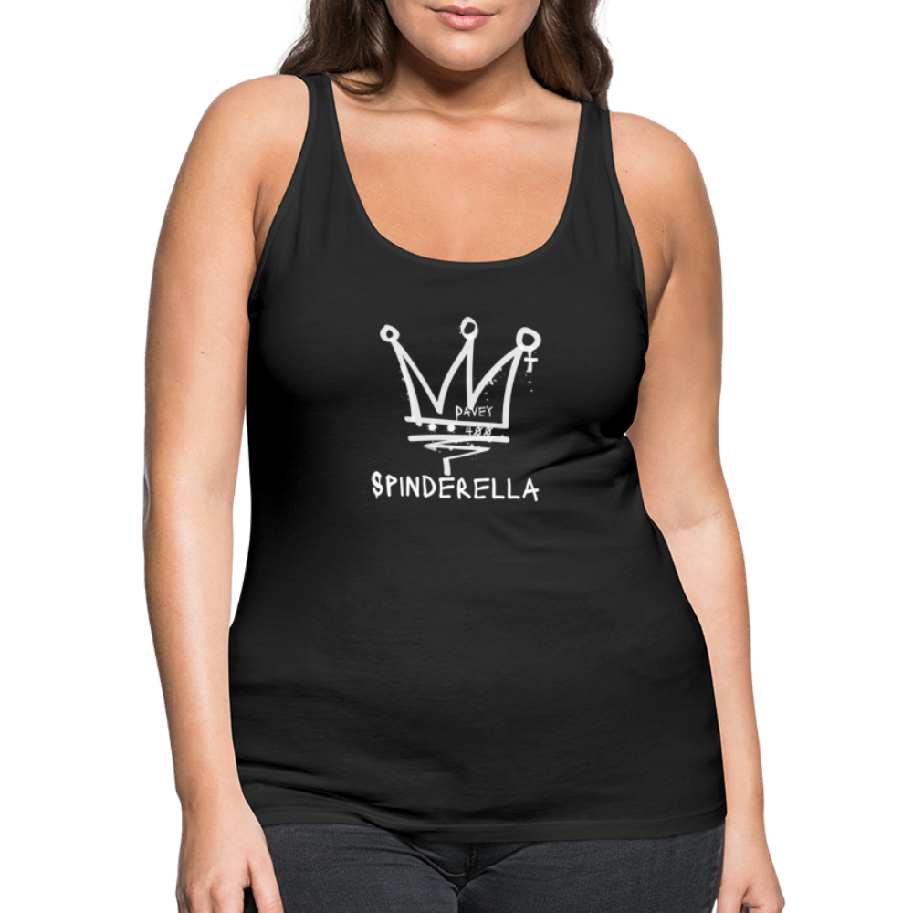 CyclePath Women’s Premium Tank Top (White Logo) - black