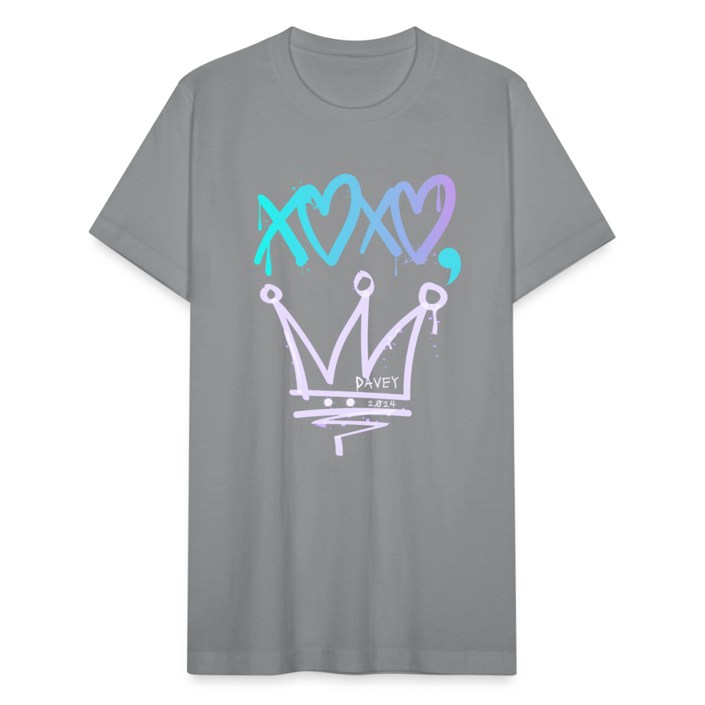 CyclePath "XOXO, Davey" Unisex T-Shirt by Bella + Canvas - slate