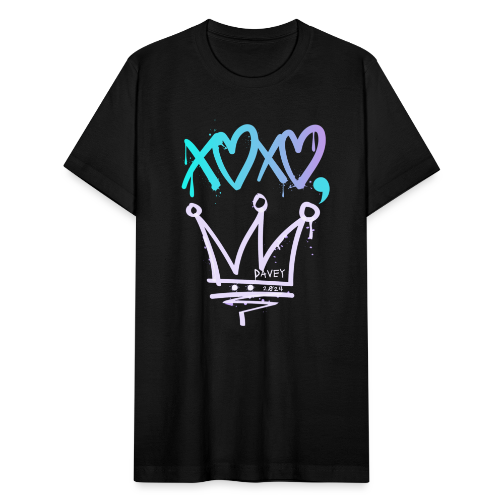 CyclePath "XOXO, Davey" Unisex T-Shirt by Bella + Canvas - black