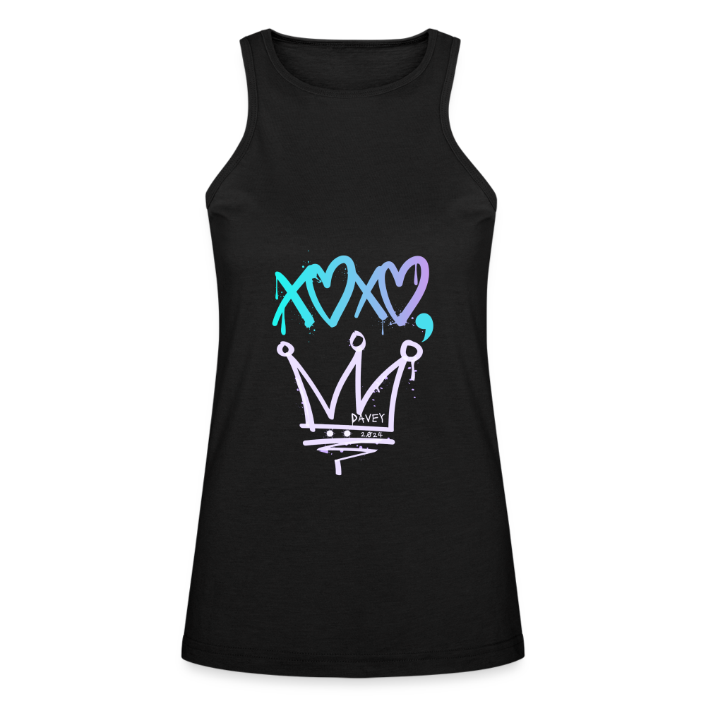 CyclePath "XOXO,Davey" American Apparel Women’s Racer Tank - black