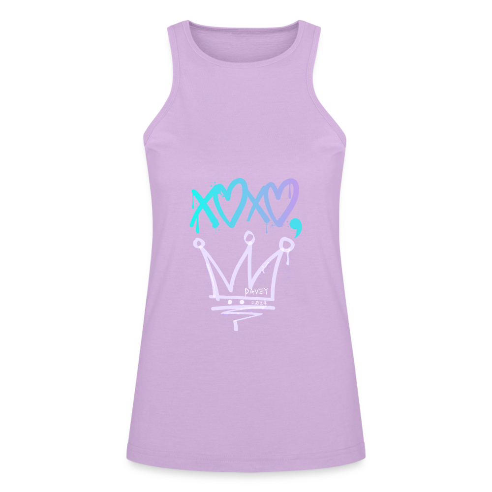 CyclePath "XOXO,Davey" American Apparel Women’s Racer Tank - lilac