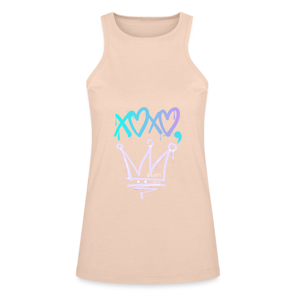 CyclePath "XOXO,Davey" American Apparel Women’s Racer Tank - natural