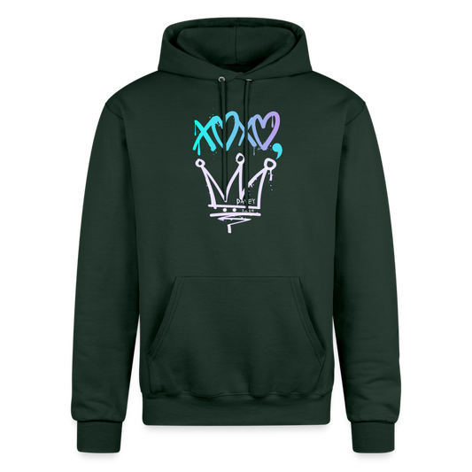 Cyclepath XOXO Champion Powerblend Hoodie - Dark Green