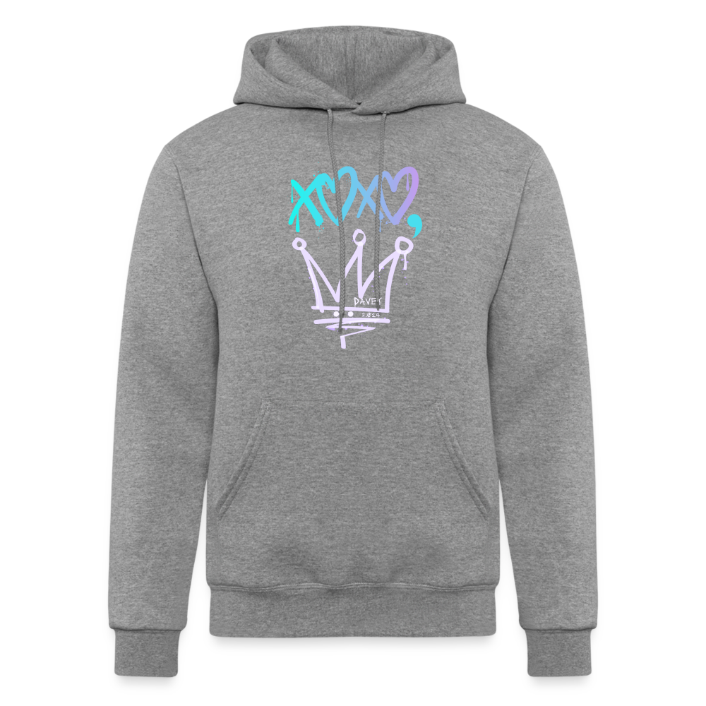 Cyclepath XOXO Champion Powerblend Hoodie - heather gray