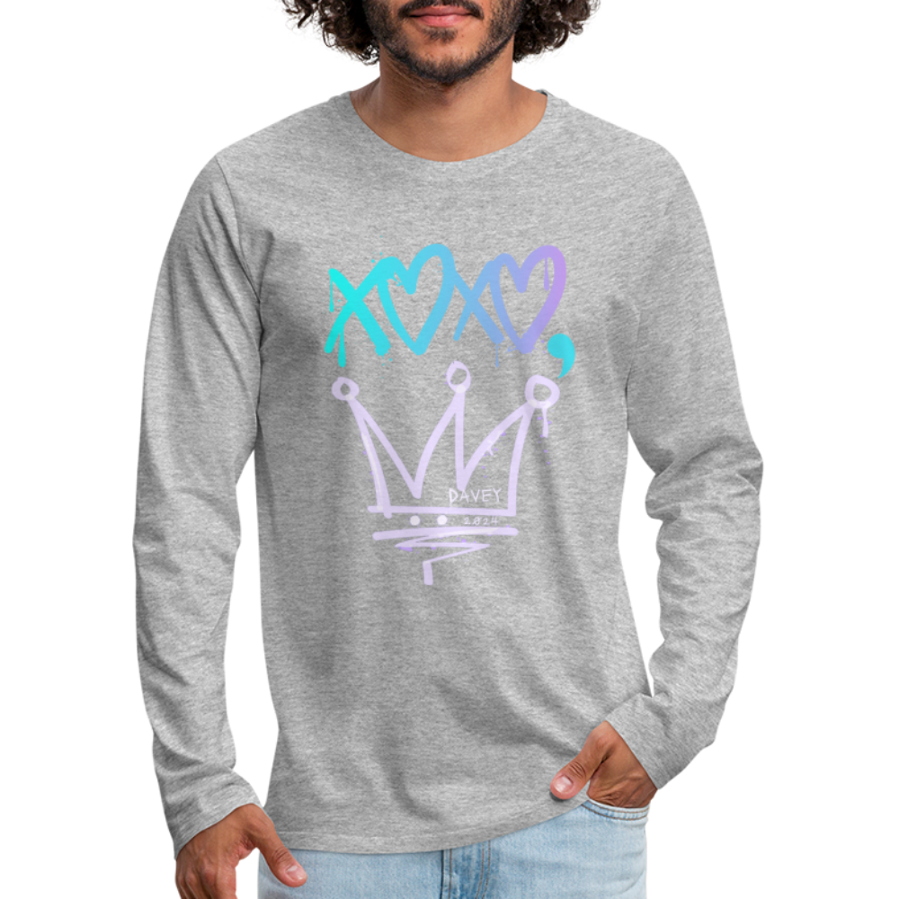 Cyclepath XOXO Long Sleeve T-Shirt - heather gray
