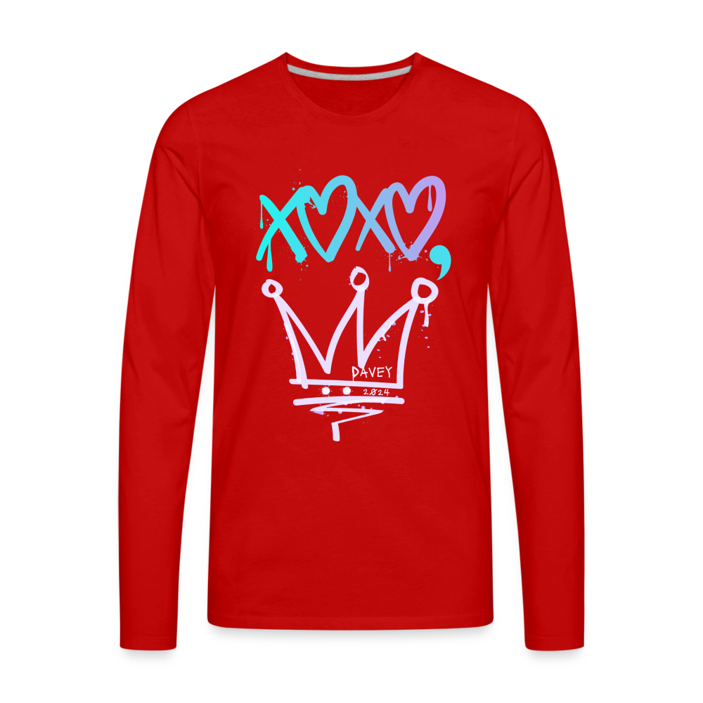 Cyclepath XOXO Long Sleeve T-Shirt - red