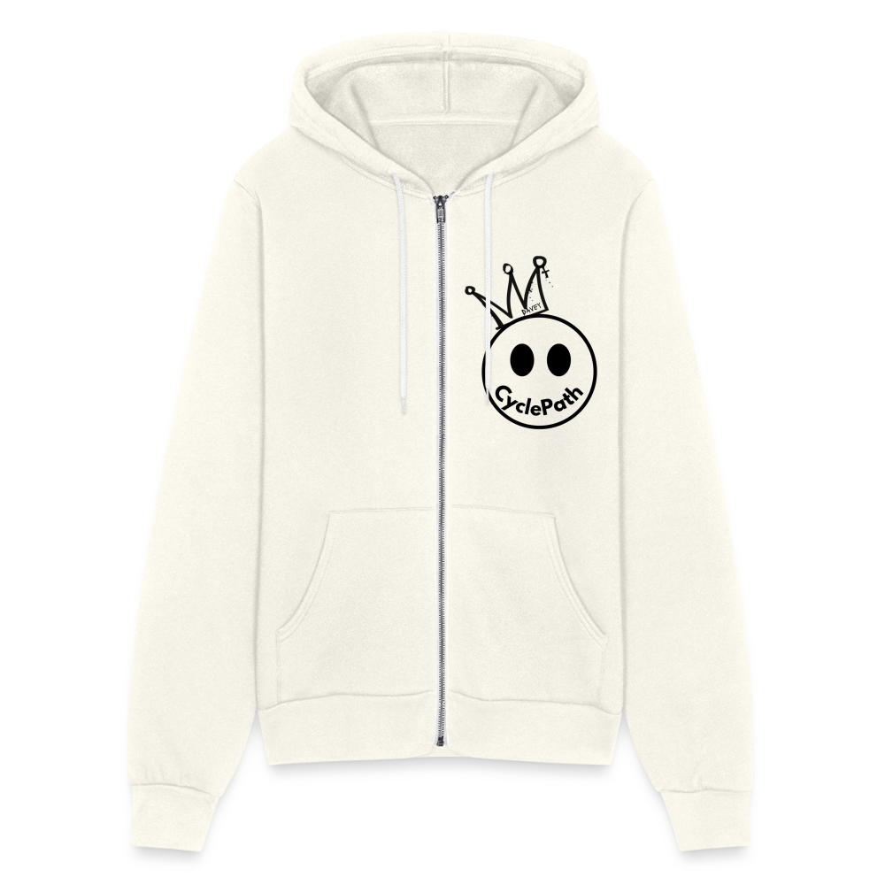 CyclePath "Smiles 4 Miles" Bella + Canvas Unisex Full Zip Hoodie - vintage white