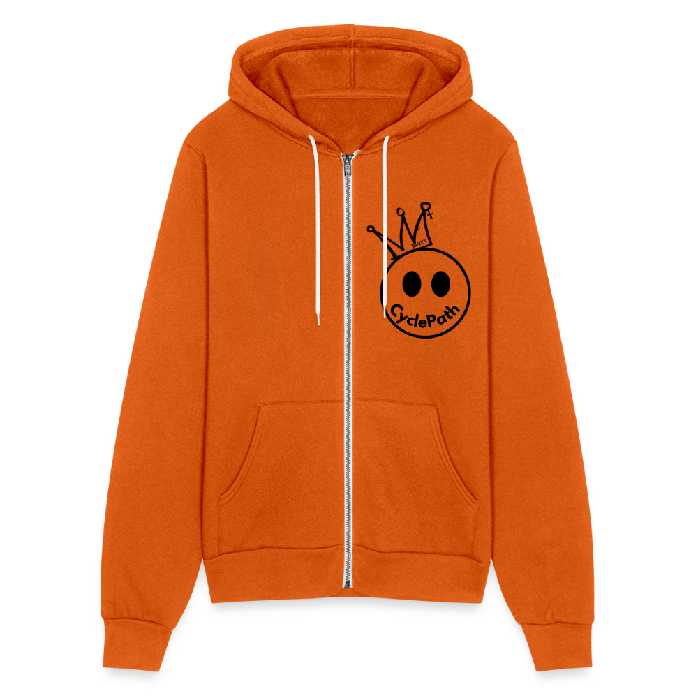 CyclePath "Smiles 4 Miles" Bella + Canvas Unisex Full Zip Hoodie - autumn